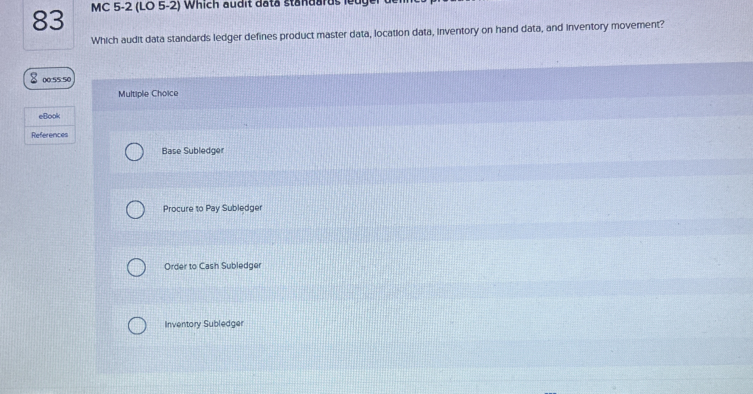 8 3 MC 5 - 2 ( LO 5 - 2 ) Which aud Which audit