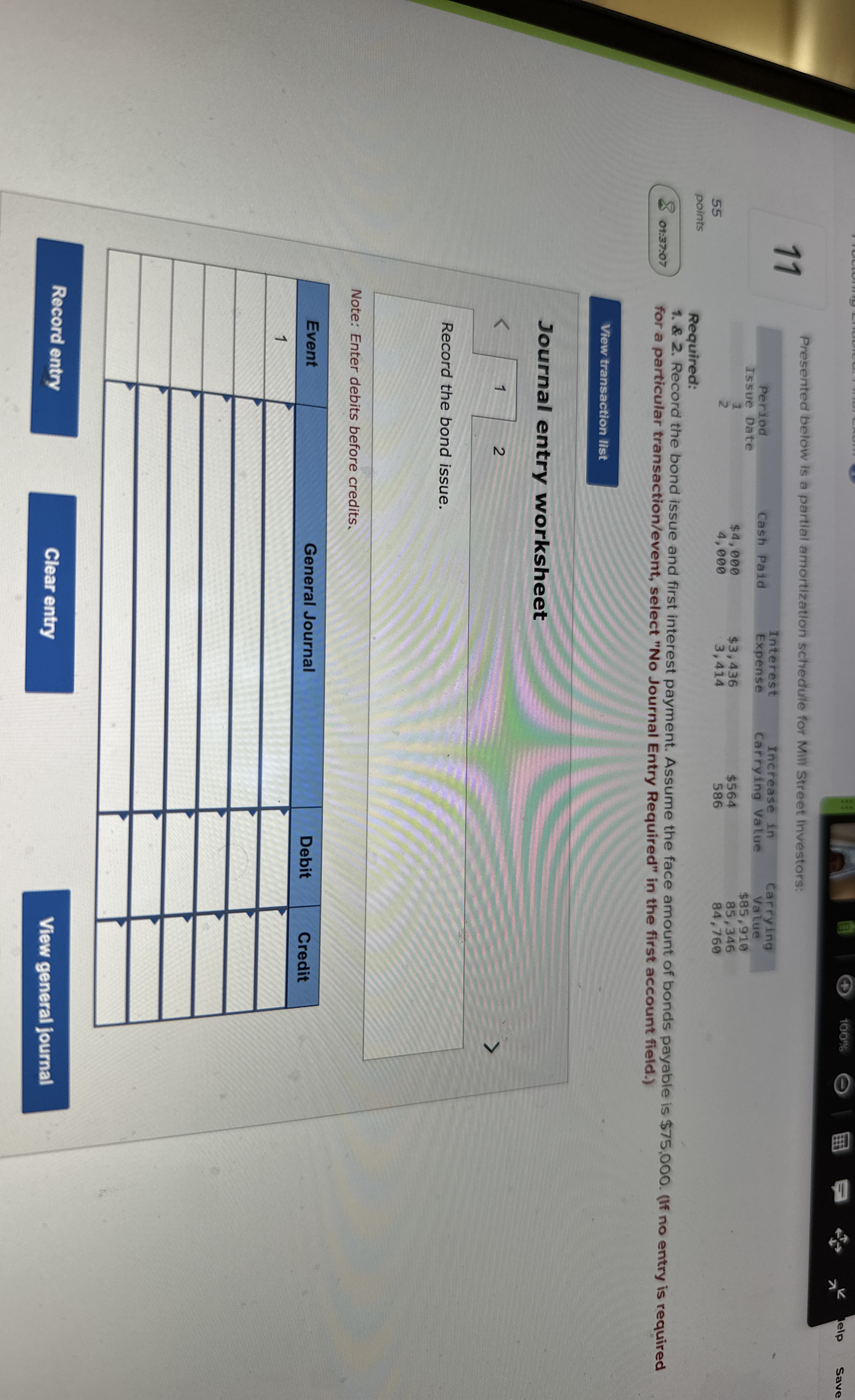 1 1 5 5 points Required: Presented below is a