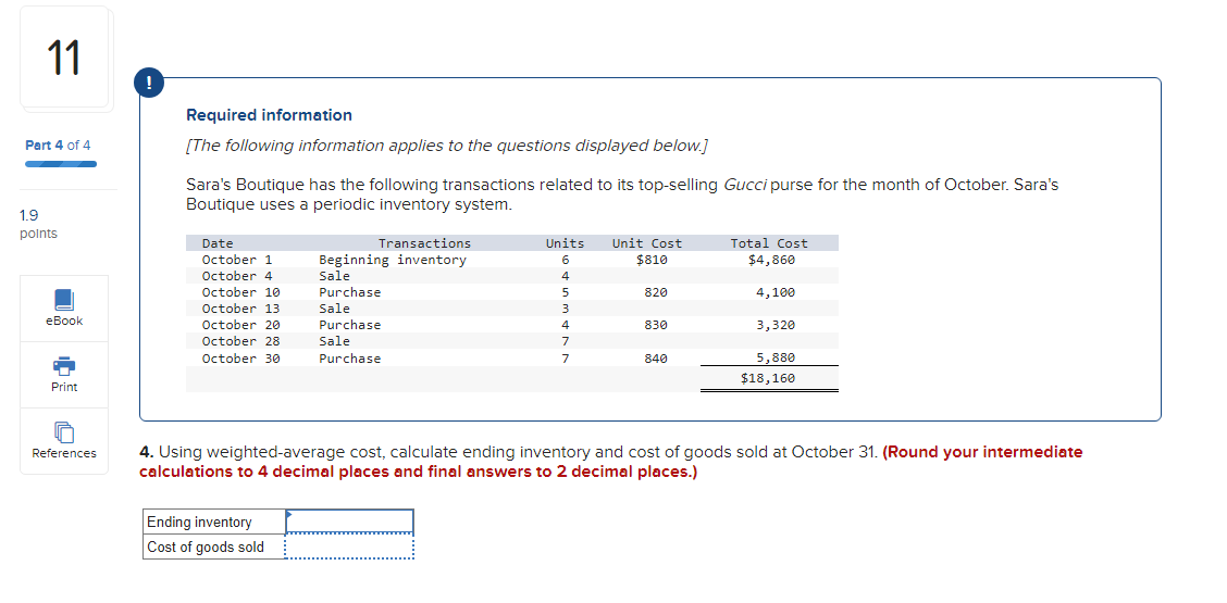 Required information [ The following information