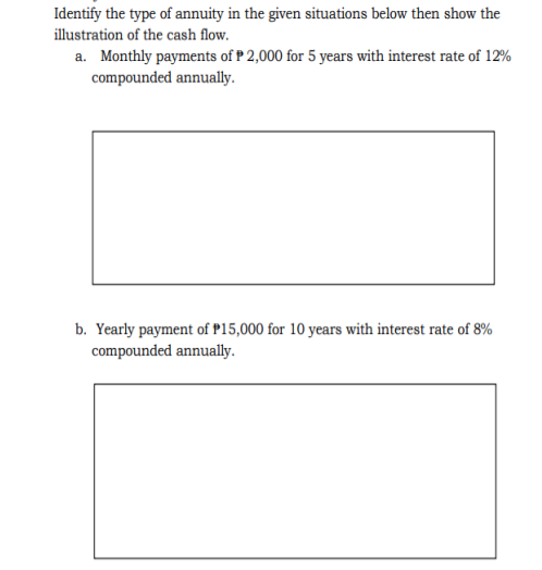 Identify the type of annuity in the given