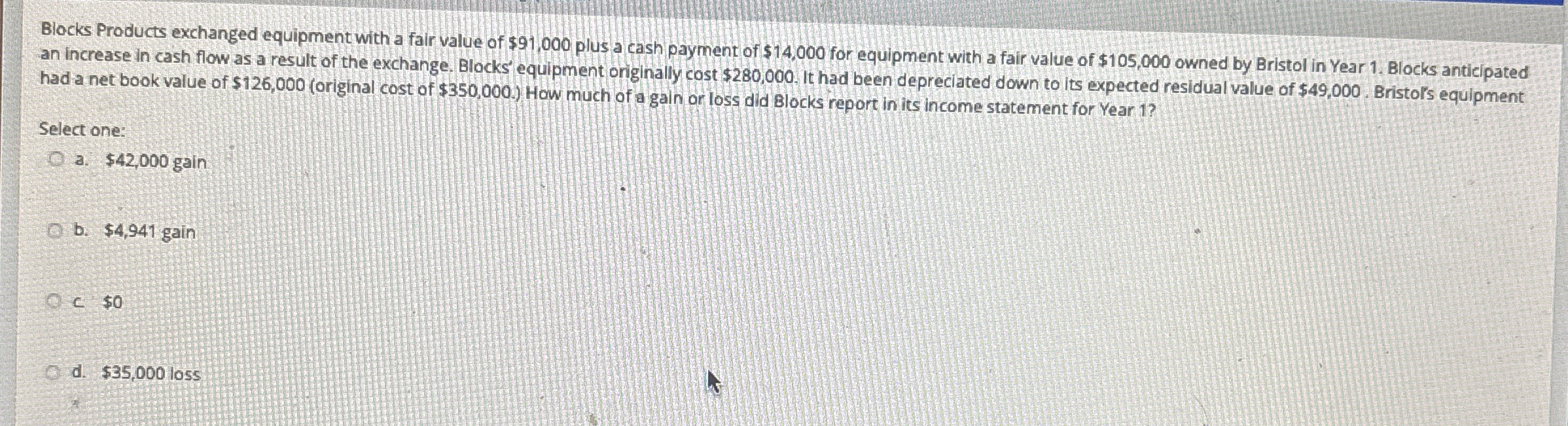 Blocks Products exchanged equipment with a fair