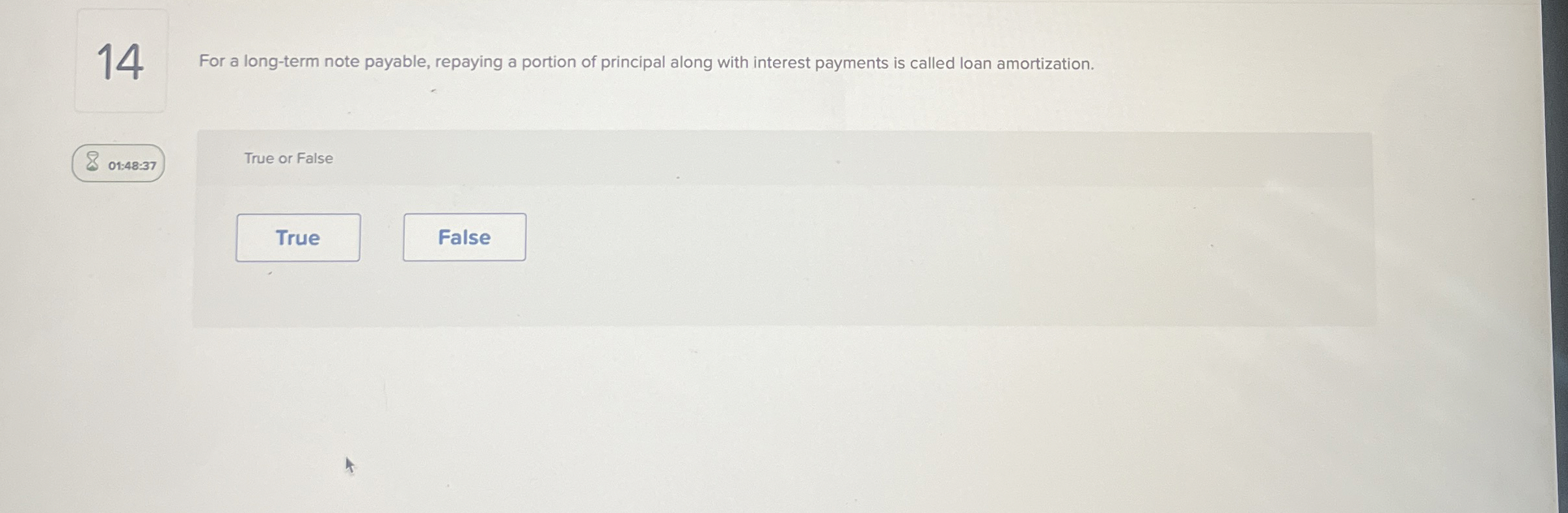 1 4 For a long - term note payable, repaying a