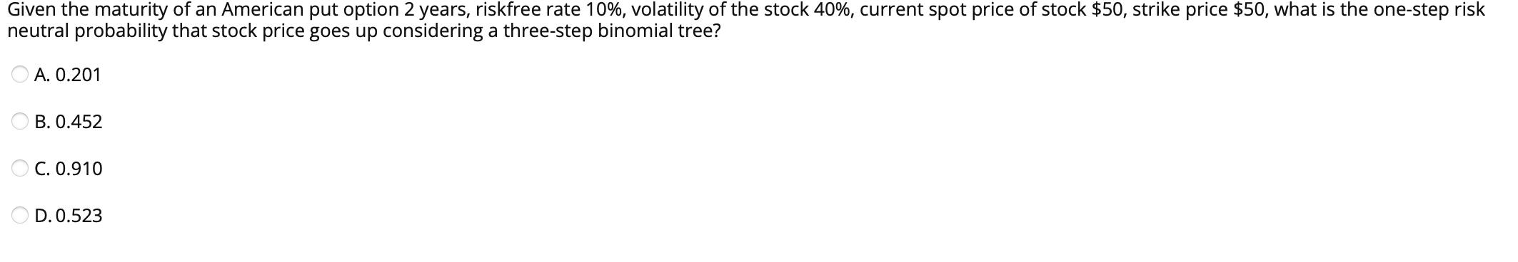 How many terminal payoffs are there in a 2-step