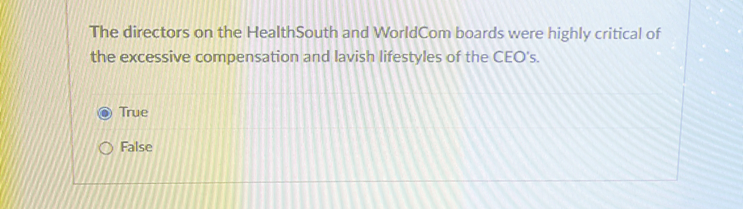 The directors on the HealthSouth and WorldCom