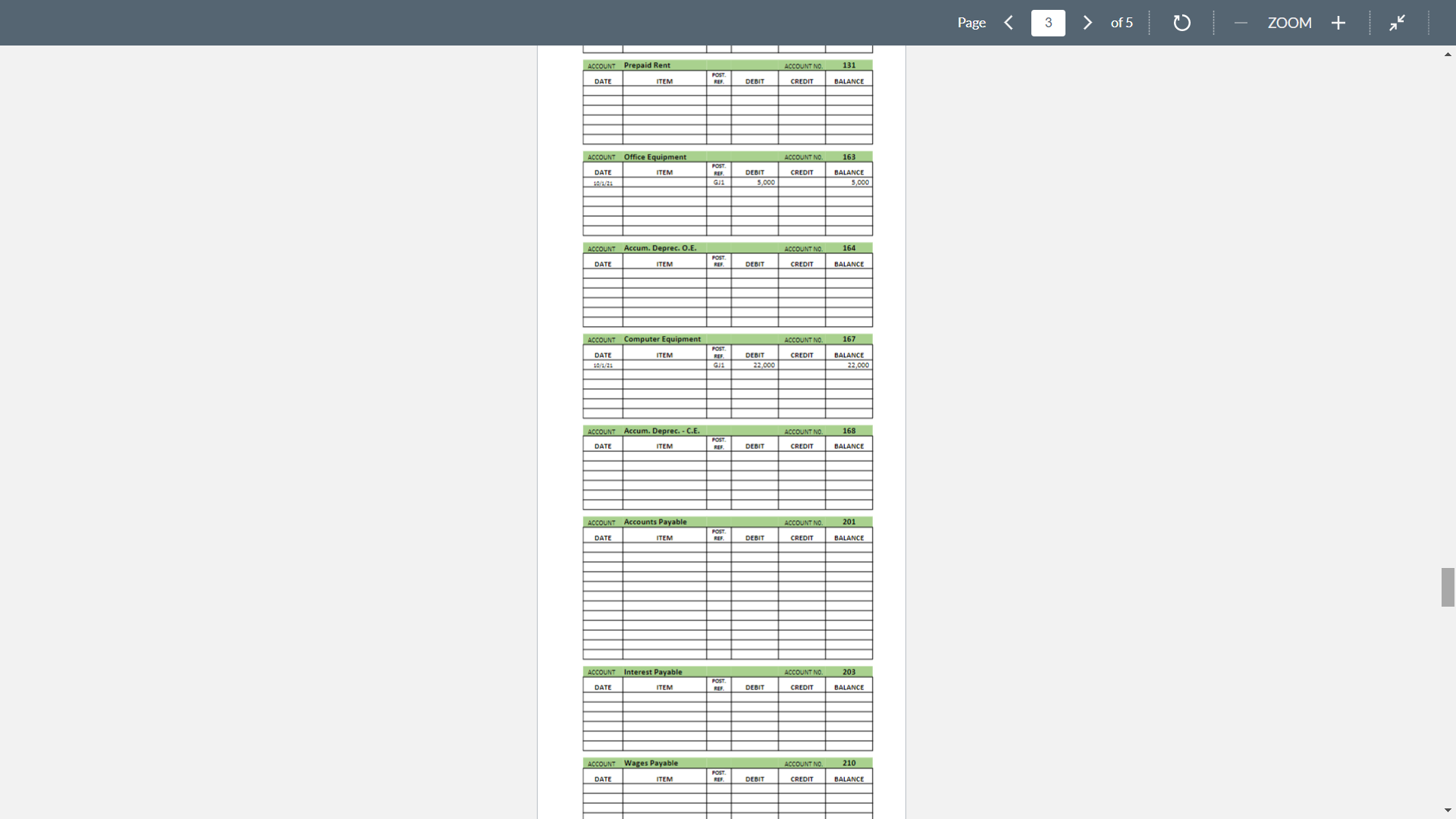 ACCT 305 Practice Set : Fail 2022 Practice Set