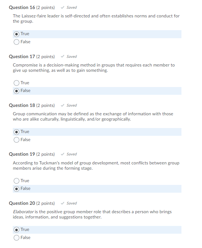 Question 1 {2 points] 2' Saved Mary believes
