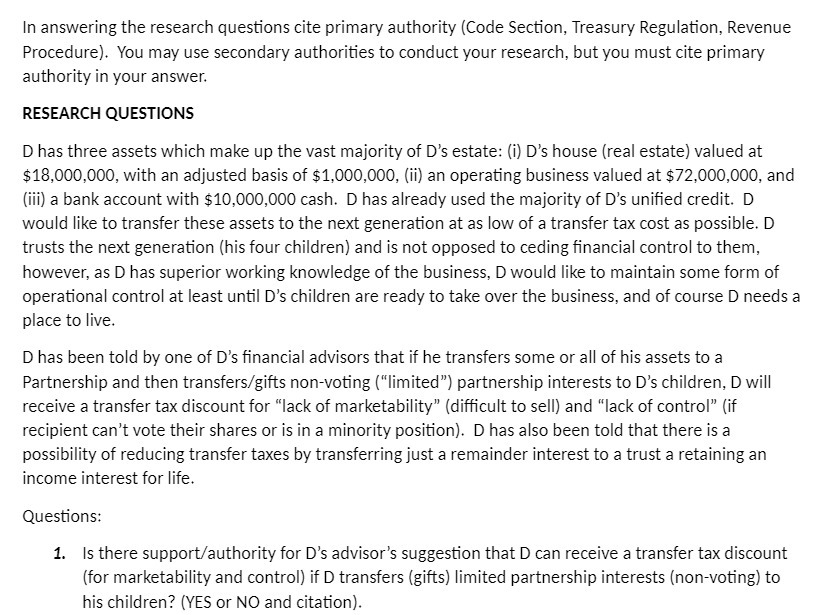 In answering the research questions cite primary