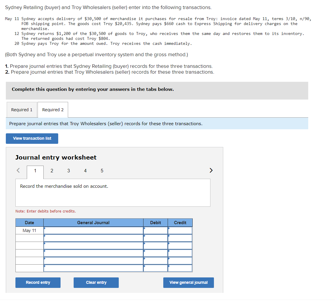 Sydney Retailing (buyer) and Troy Wholesalers