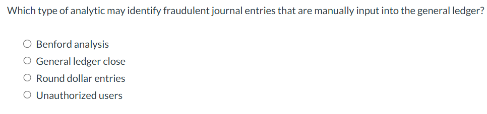Which type of analytic may identify fraudulent