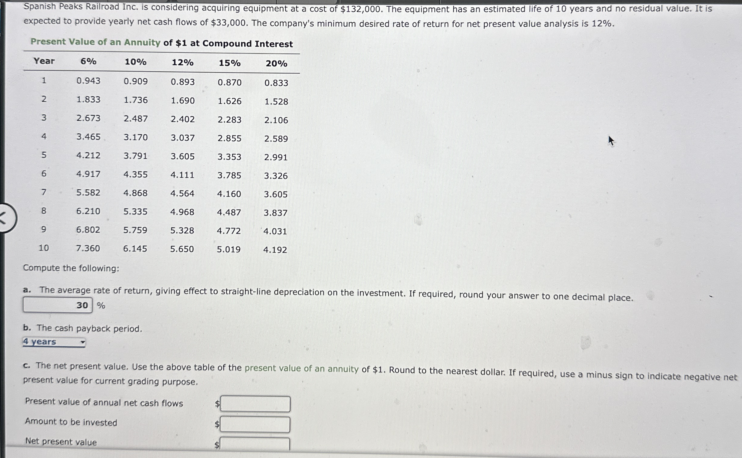 Spanish Peaks Railroad Inc. is considering