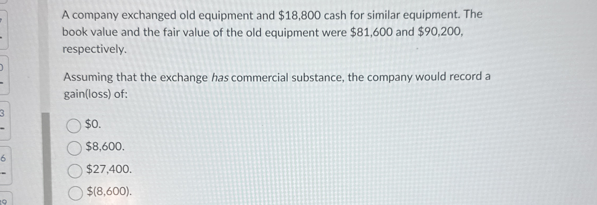 A company exchanged old equipment and $ 1 8 , 8 0