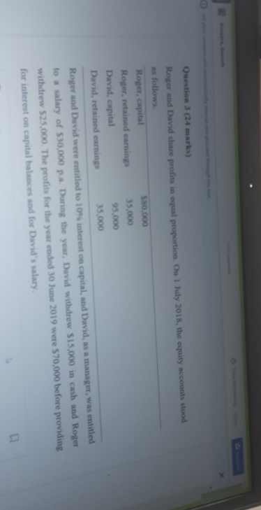 (1) prepare the profit distributiobn accounts for