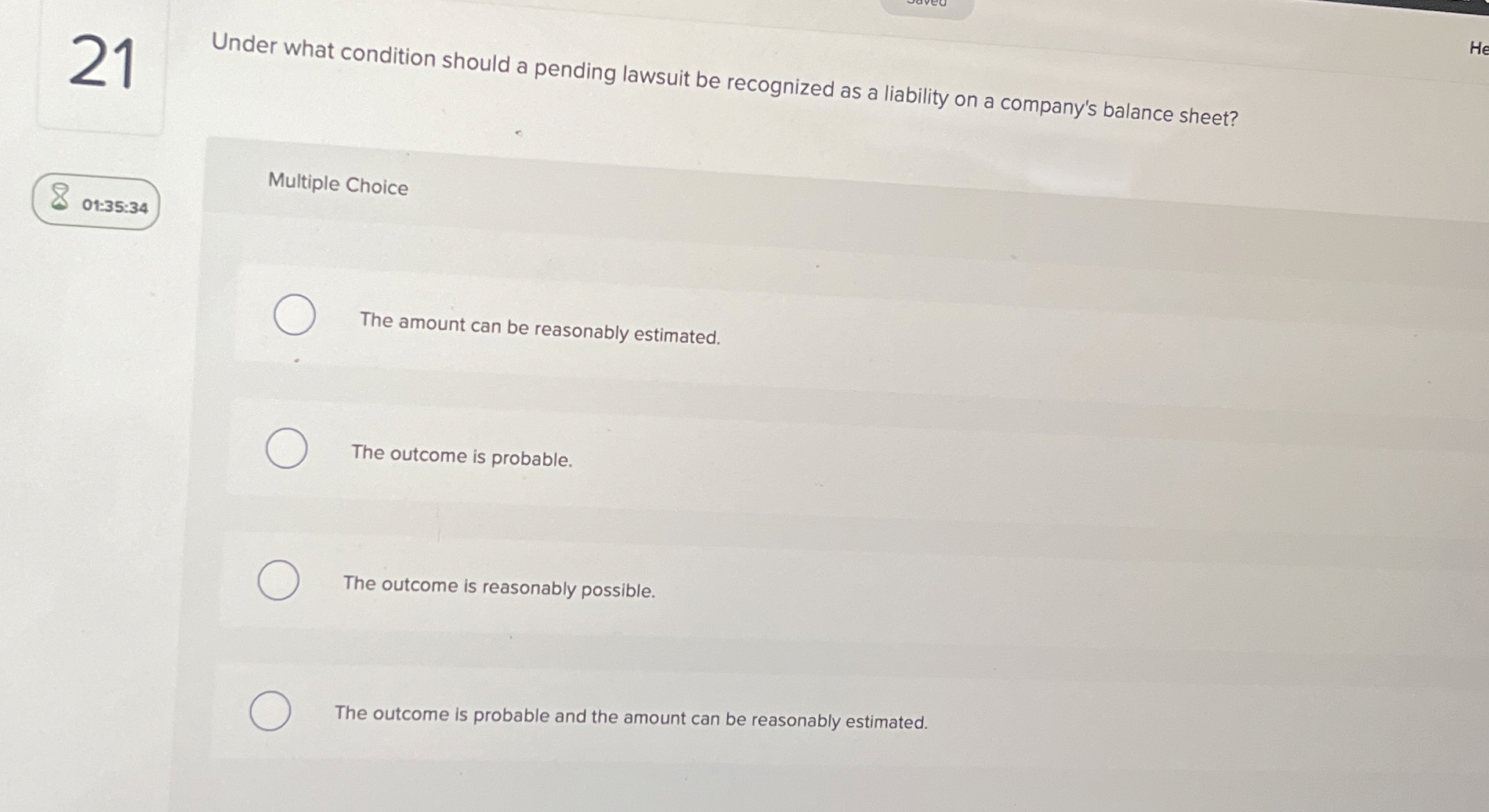 2 1 Under what condition should a pending lawsuit
