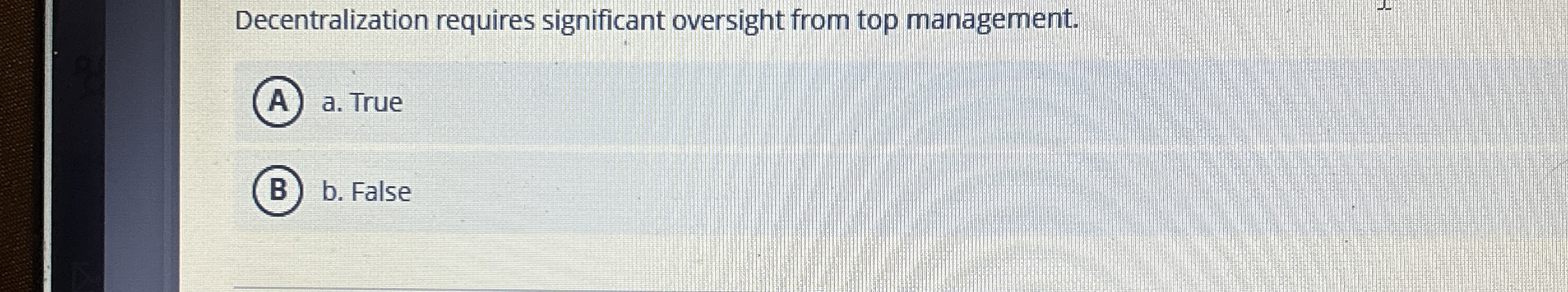 Decentralization requires significant oversight