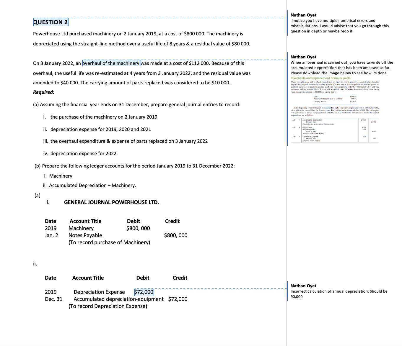 Hey I need help with question 2, I did
