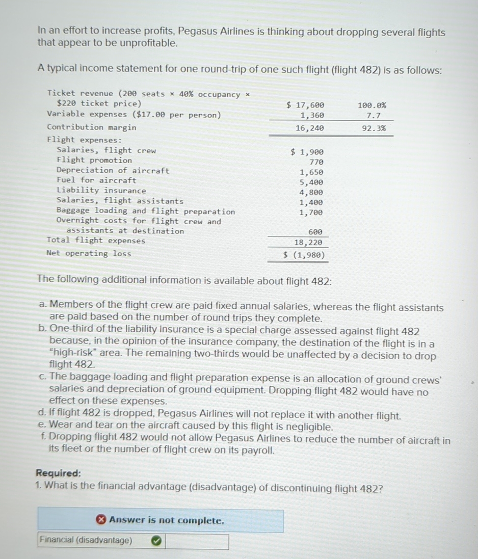 In an effort to increase profits, Pegasus