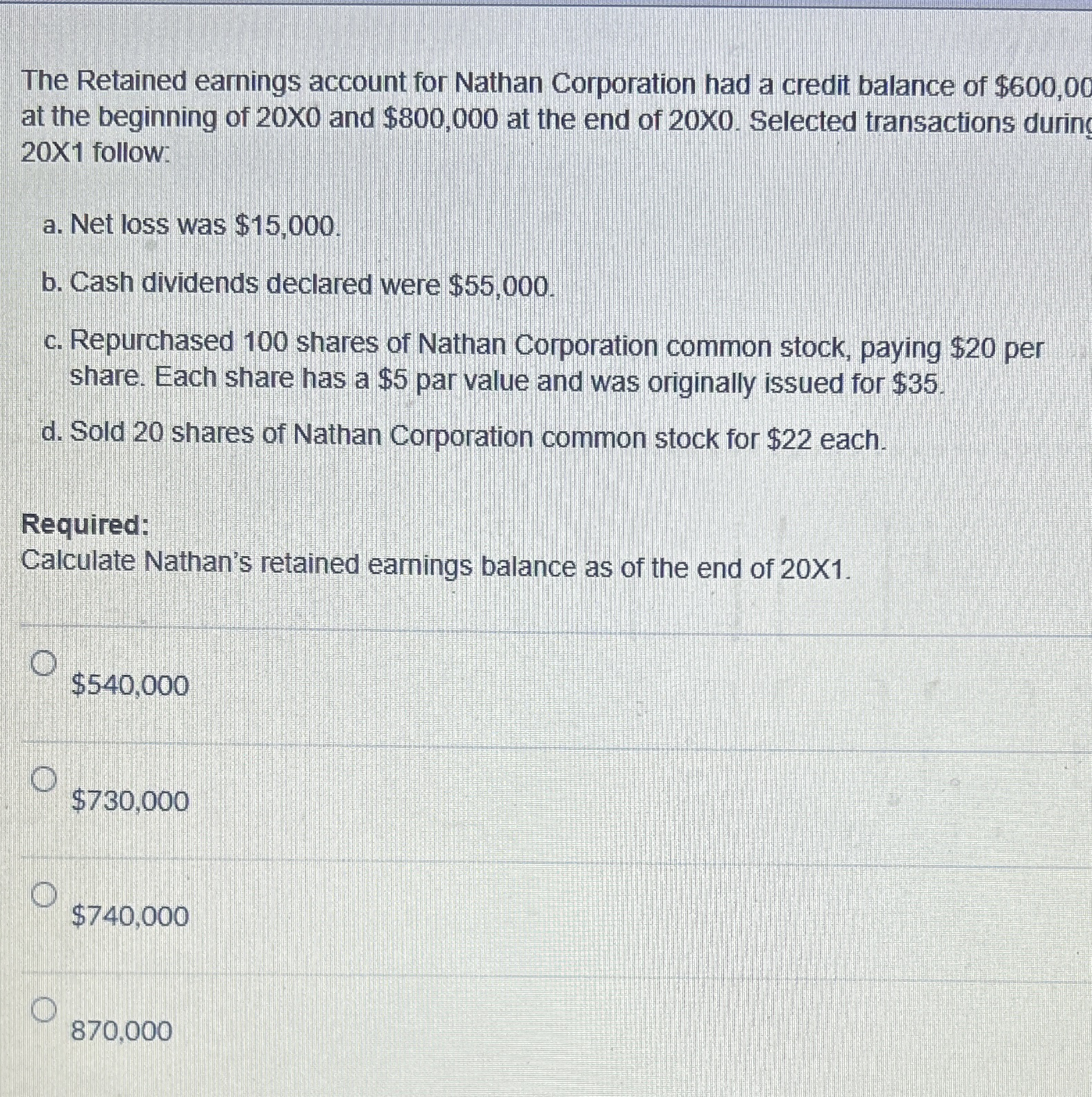 The Retained earnings account for Nathan