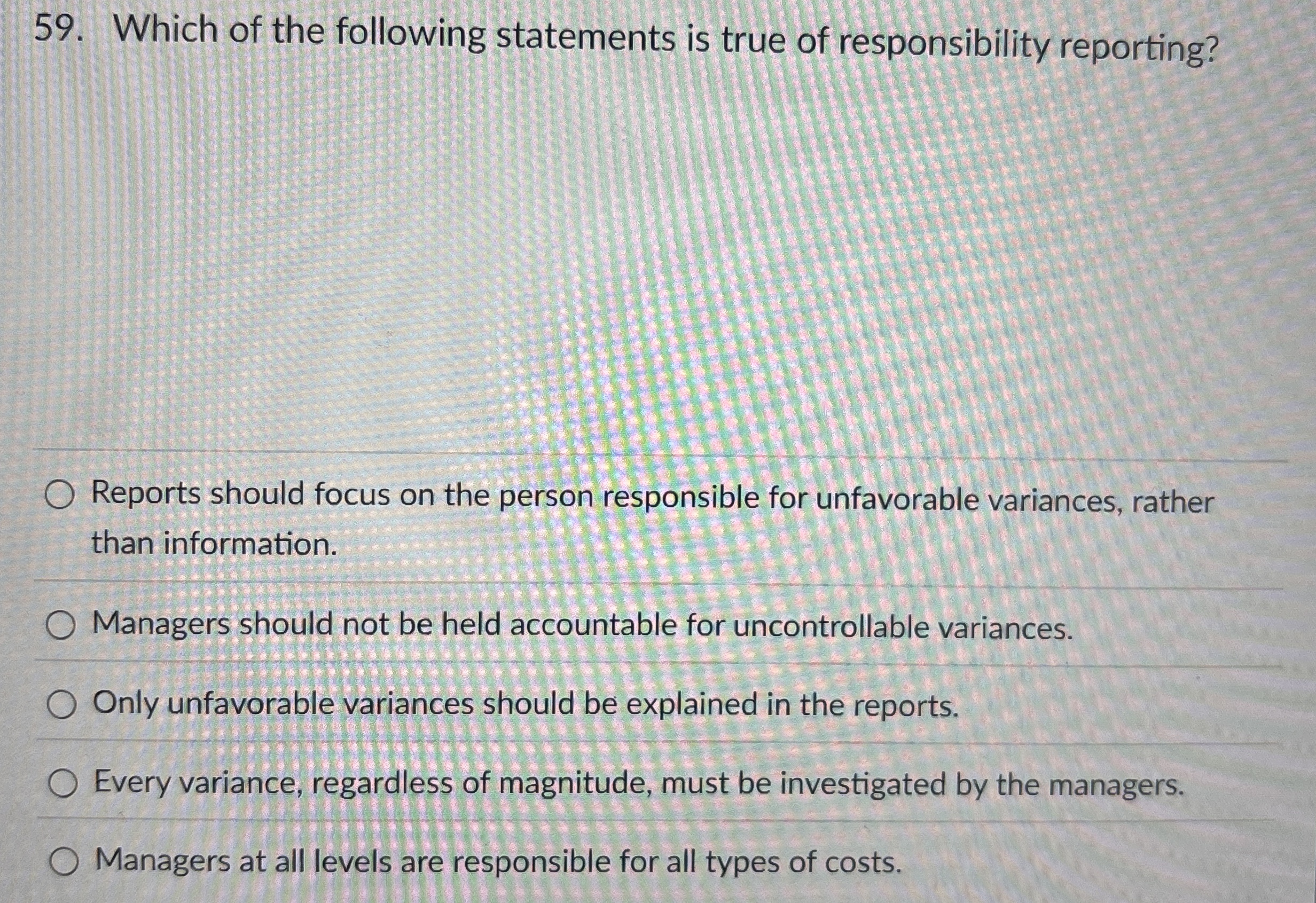 Which of the following statements is true of