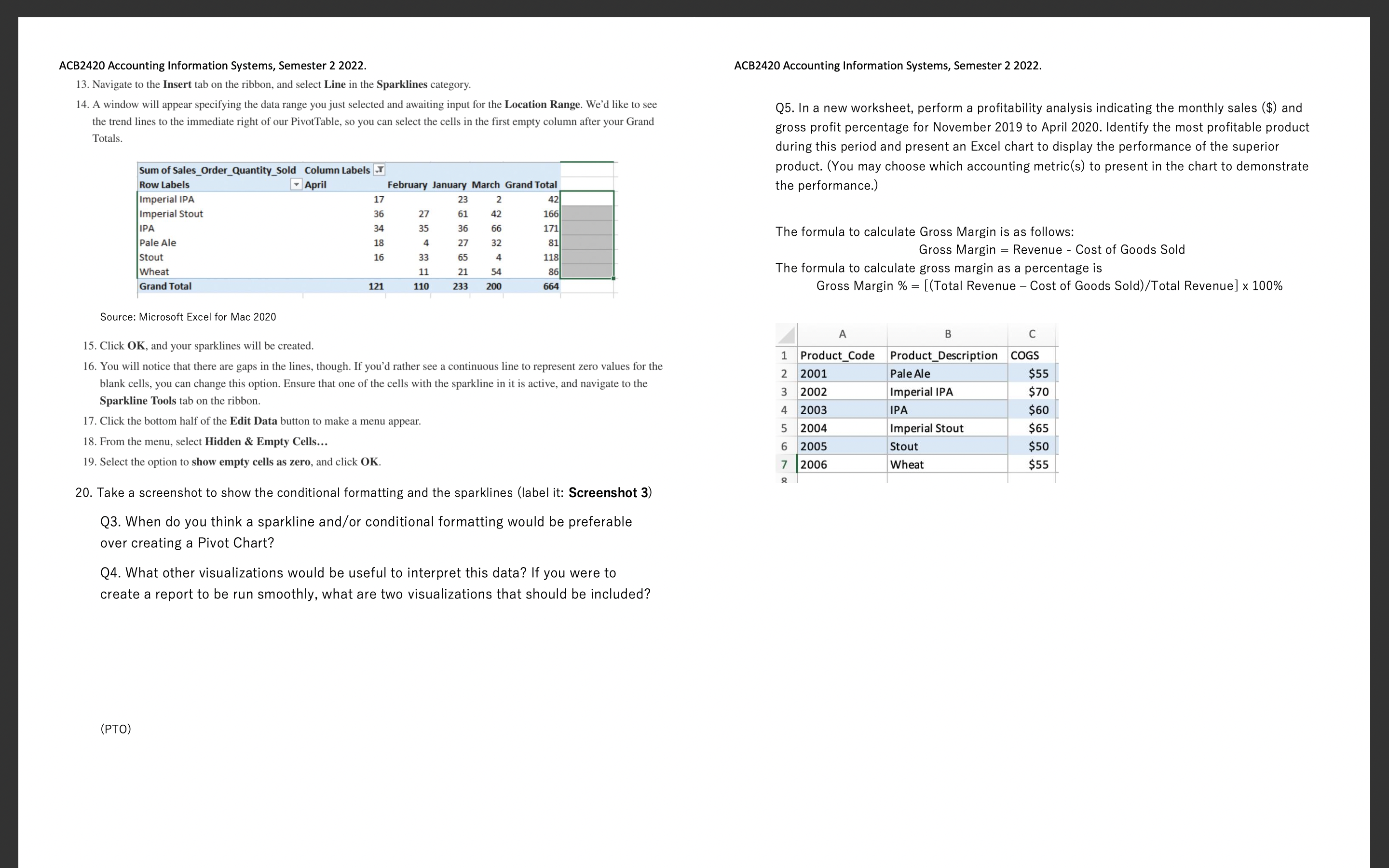 ACBZ420 Accounting Information Systems, Semester