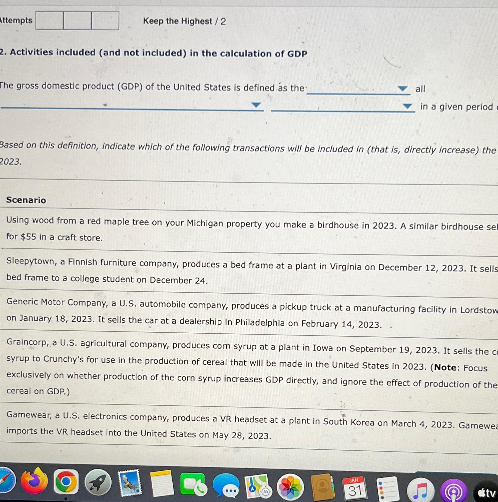 Attempts Keep the Highest / 2 2 . Activities