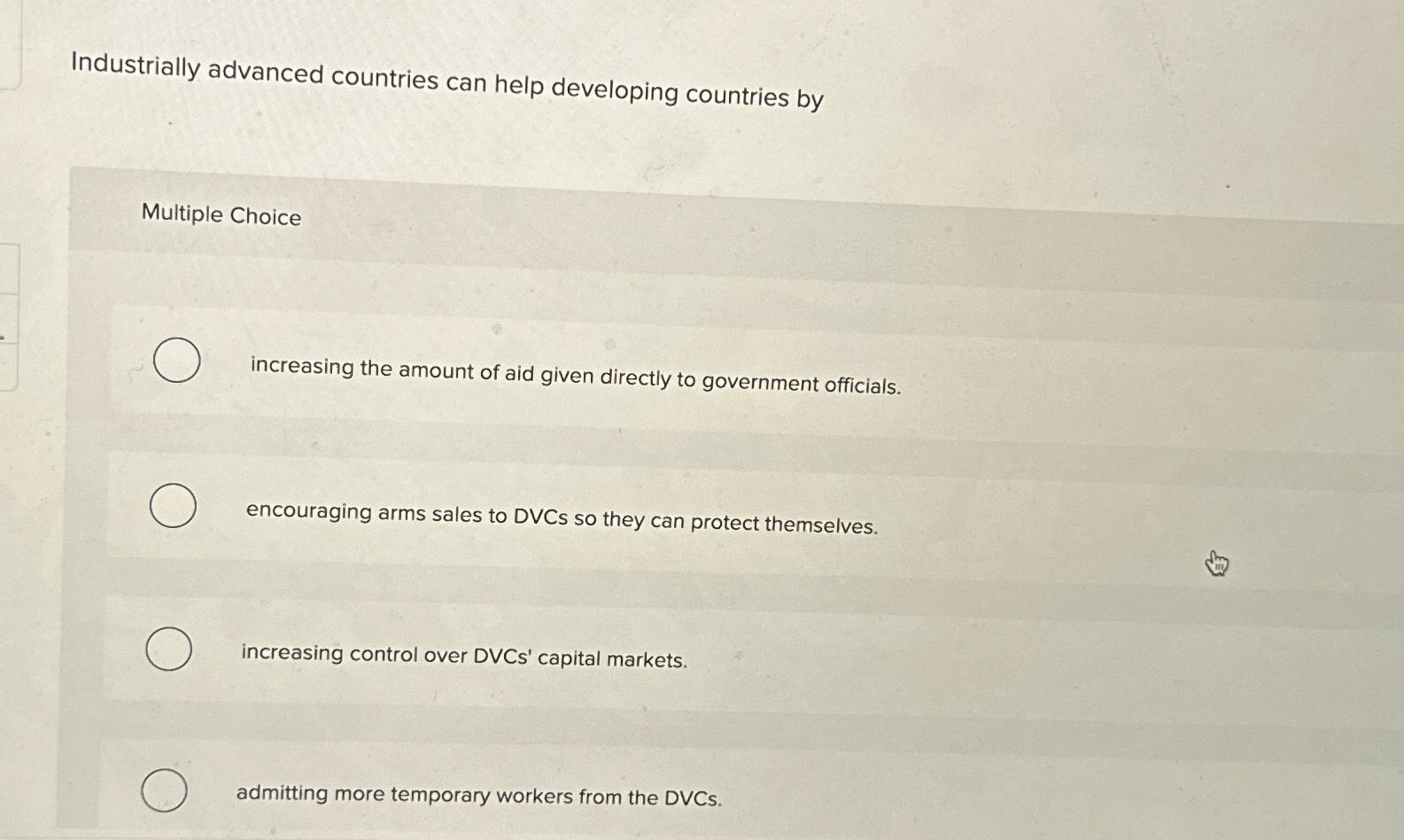 Industrially advanced countries can help