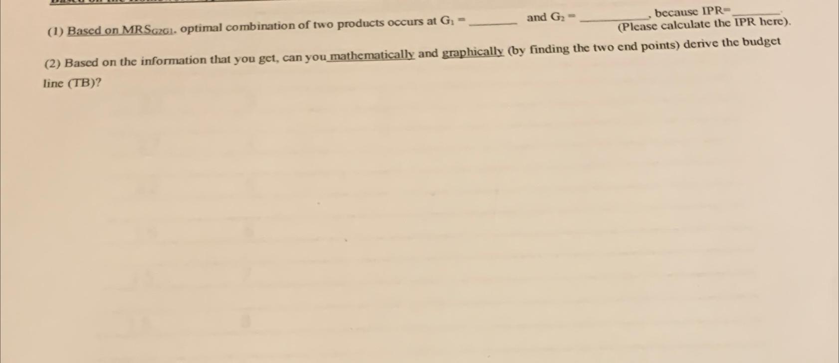 ( 2 ) Based on the information that you get, can