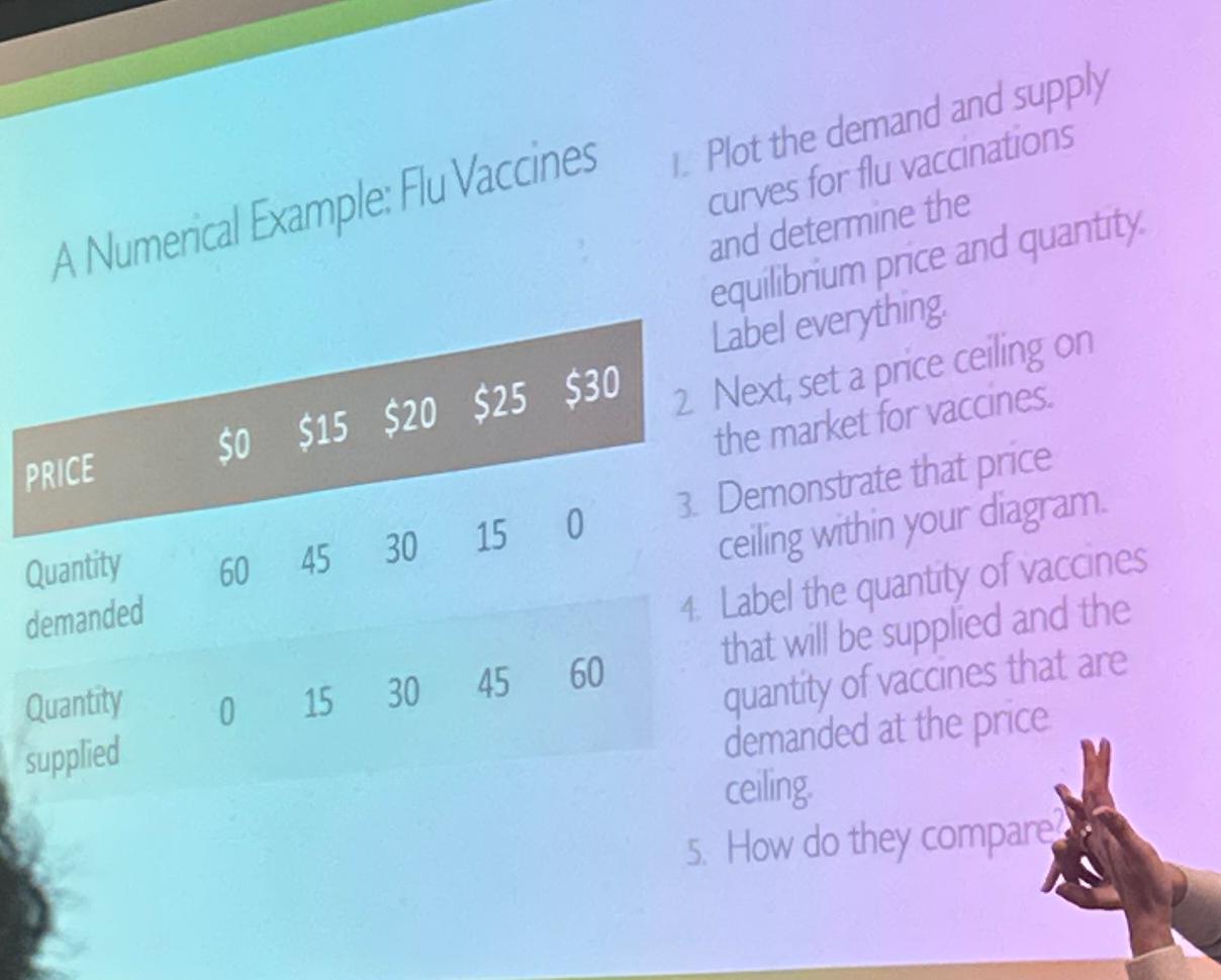 A Numerical Example: Flu Vaccines Plot the demand
