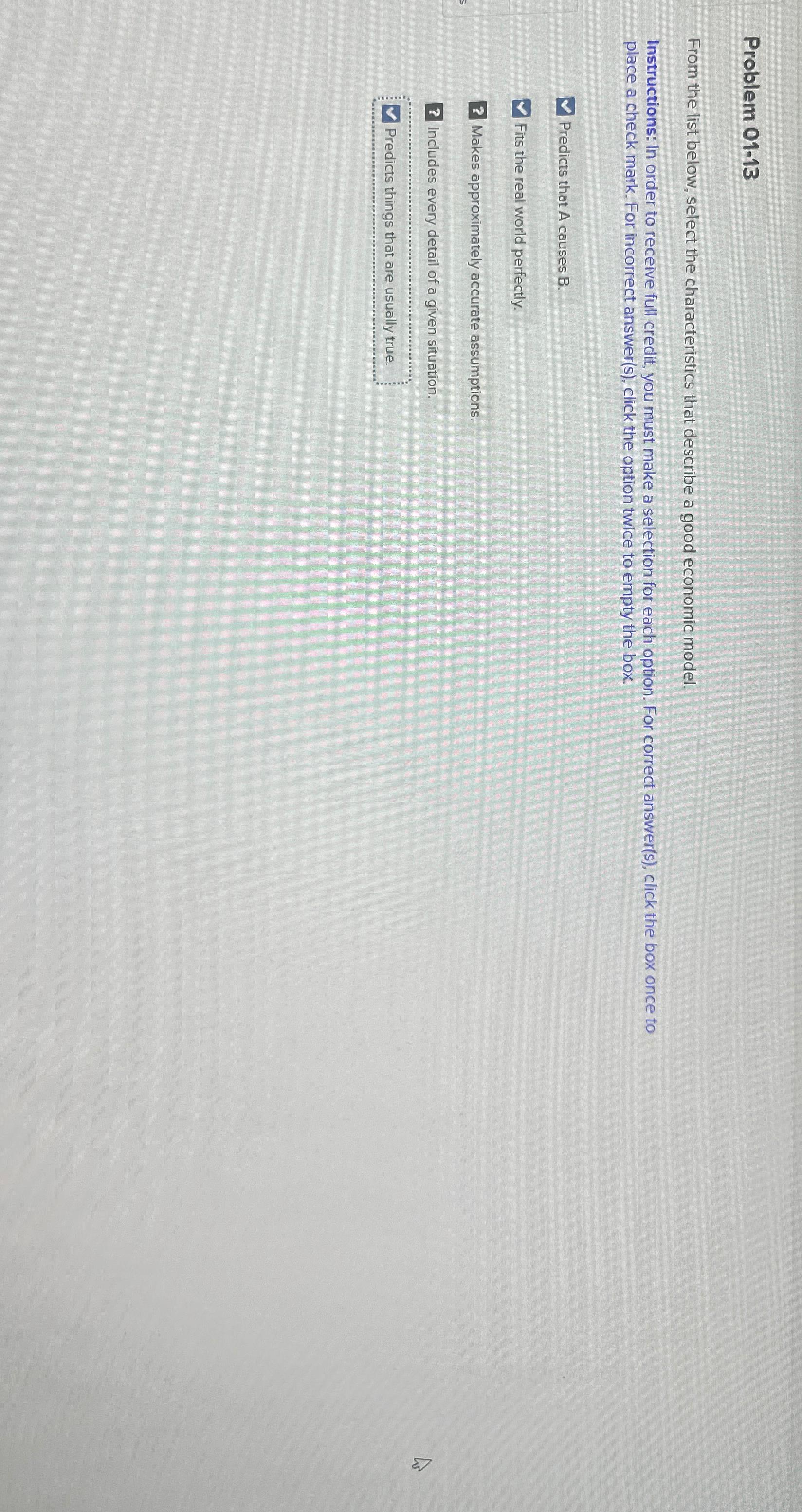 Problem 0 1 - 1 3 From the list below, select the