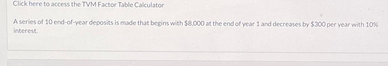 Click here to access the TVM Factor Table