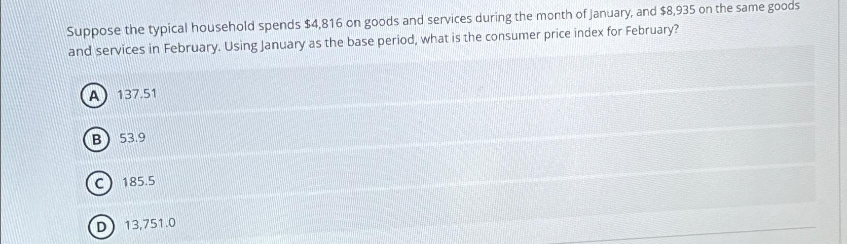 Suppose the typical household spends $ 4 , 8 1 6