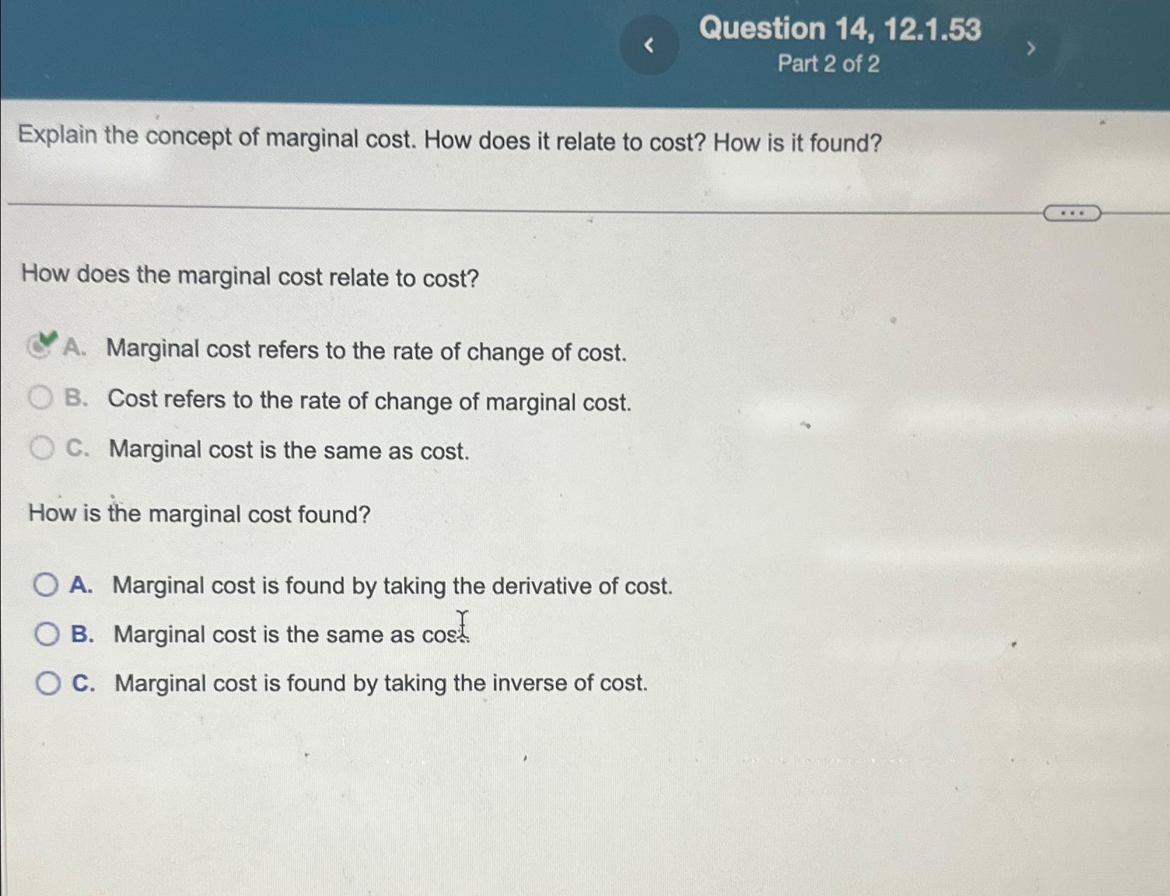 Question 1 4 , 1 2 . 1 . 5 3 Part 2 of 2 Explain