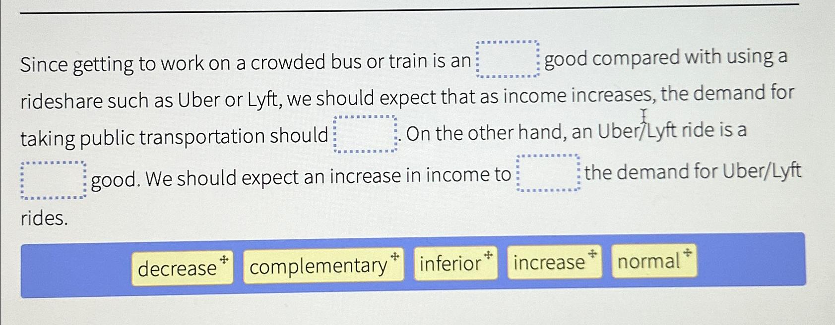 Since getting to work on a crowded bus or train