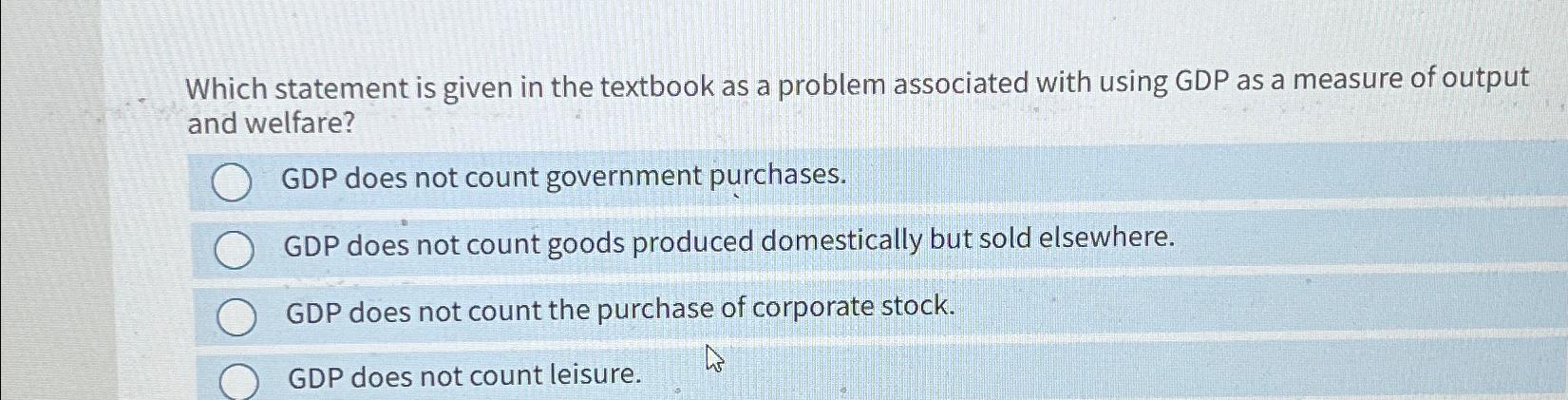 Which statement is given in the textbook as a