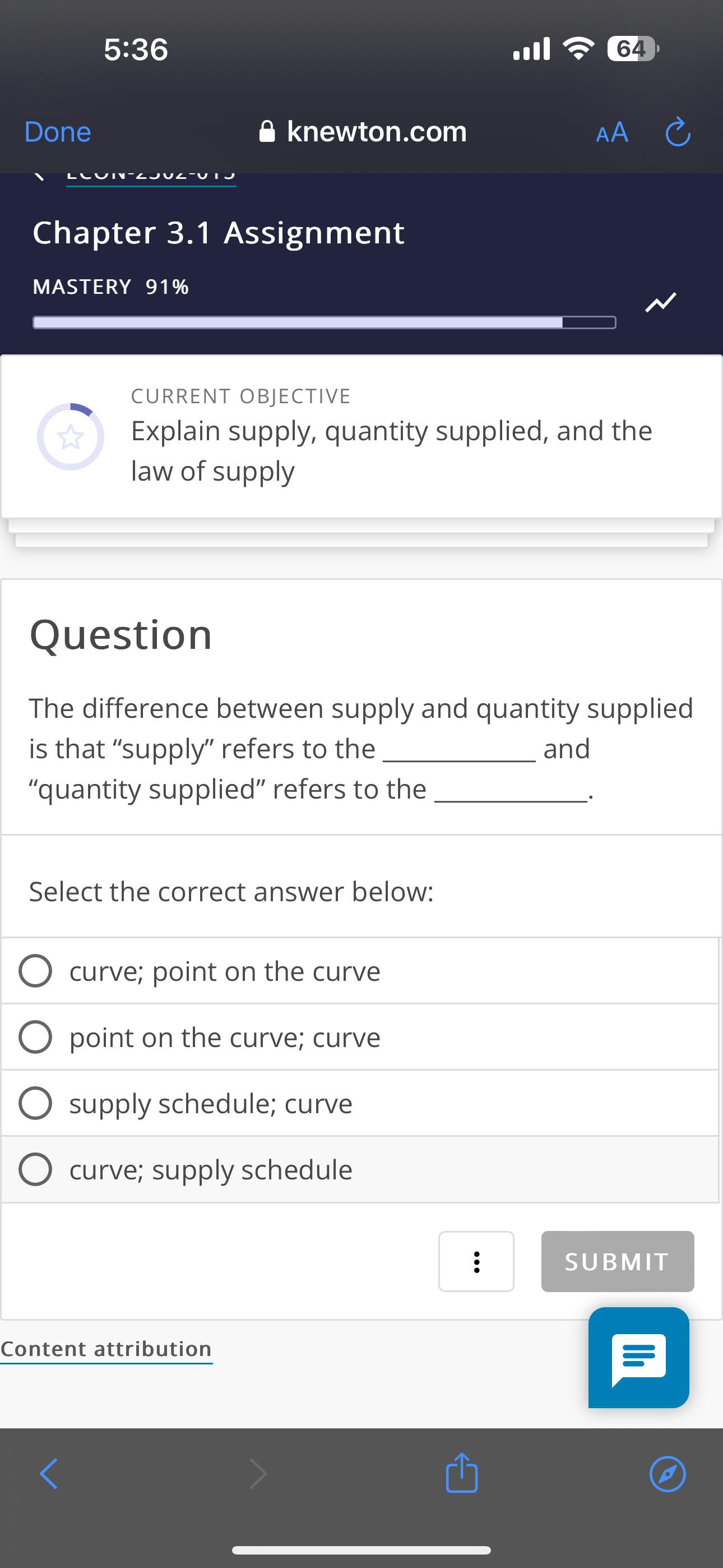 5 : 3 6 . ull 6 4 Done knewton.com Chapter 3 . 1