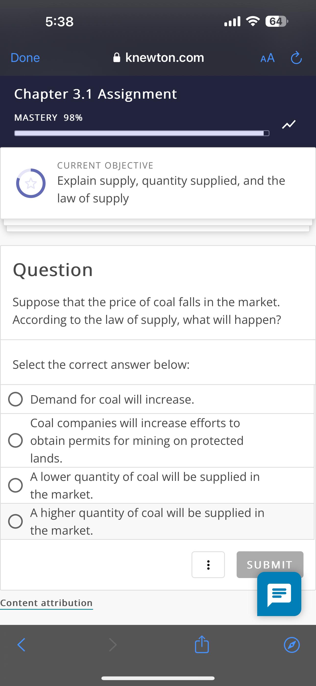 5 : 3 8 . ull 6 4 Done knewton.com Chapter 3 . 1