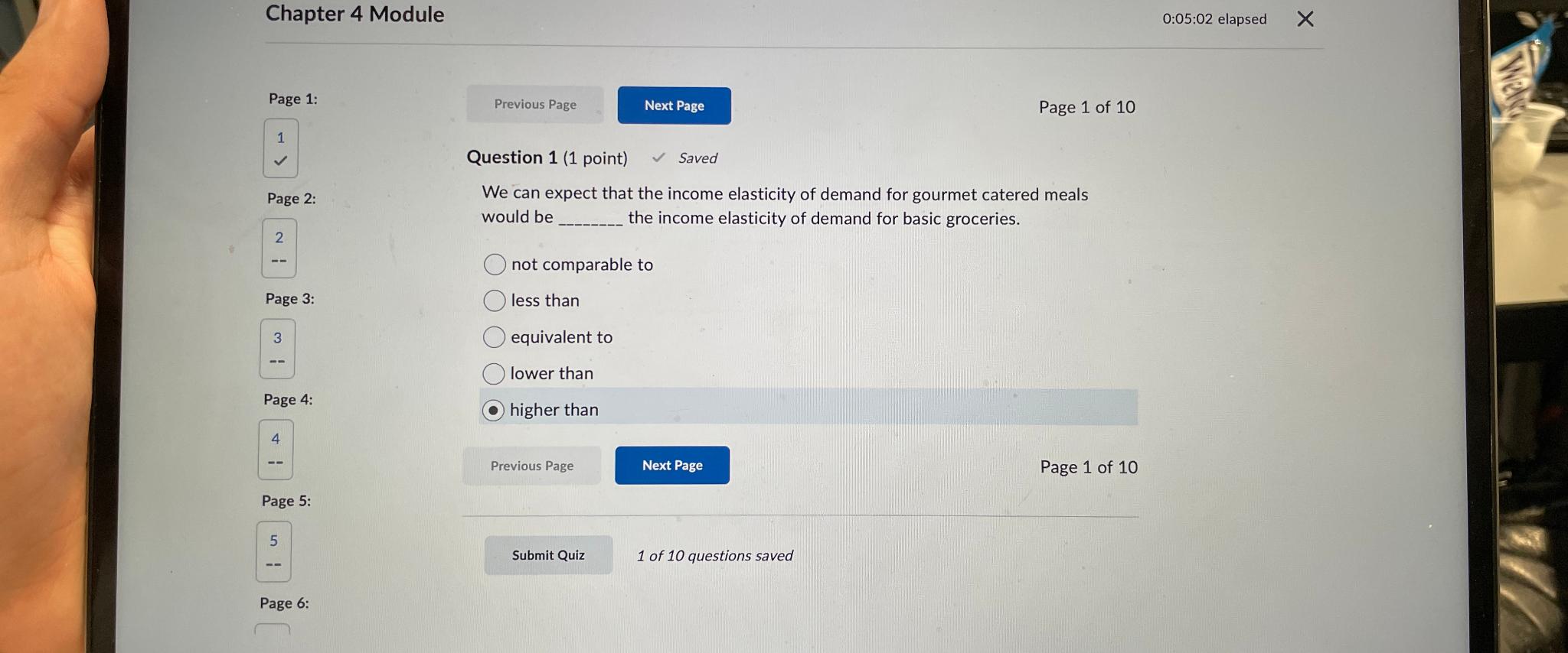 Chapter 4 Module 0 : 0 5 : 0 2 elapsed Page 1 : 1