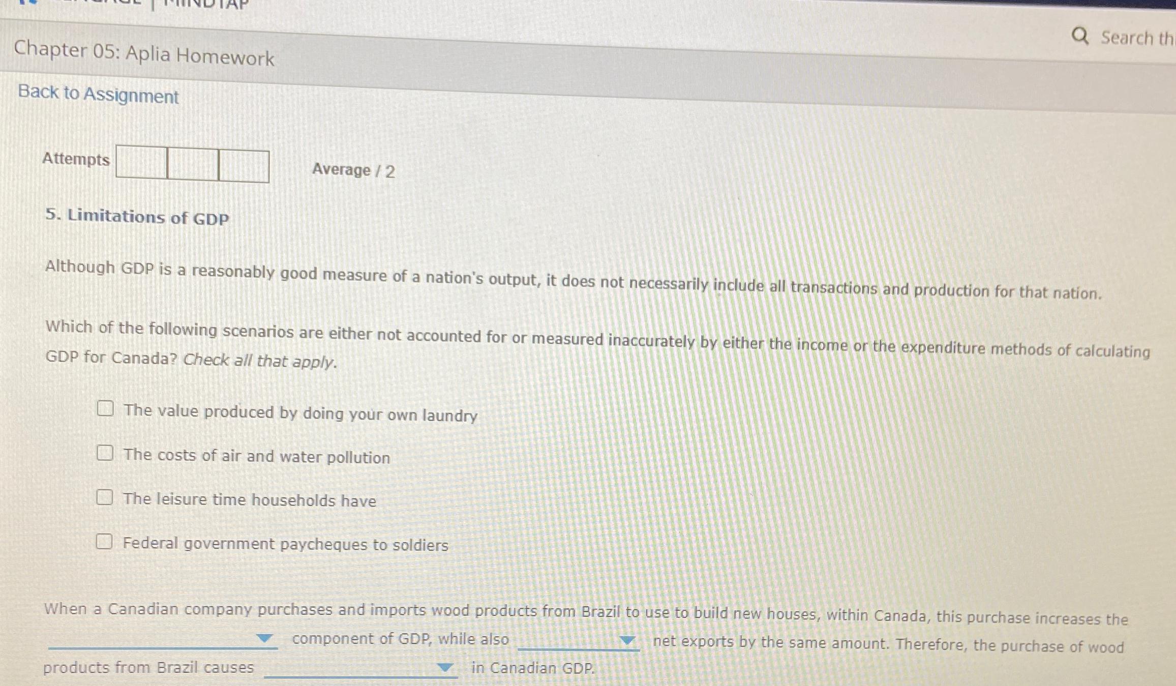 Chapter 0 5 : Aplia Homework Search th Back to