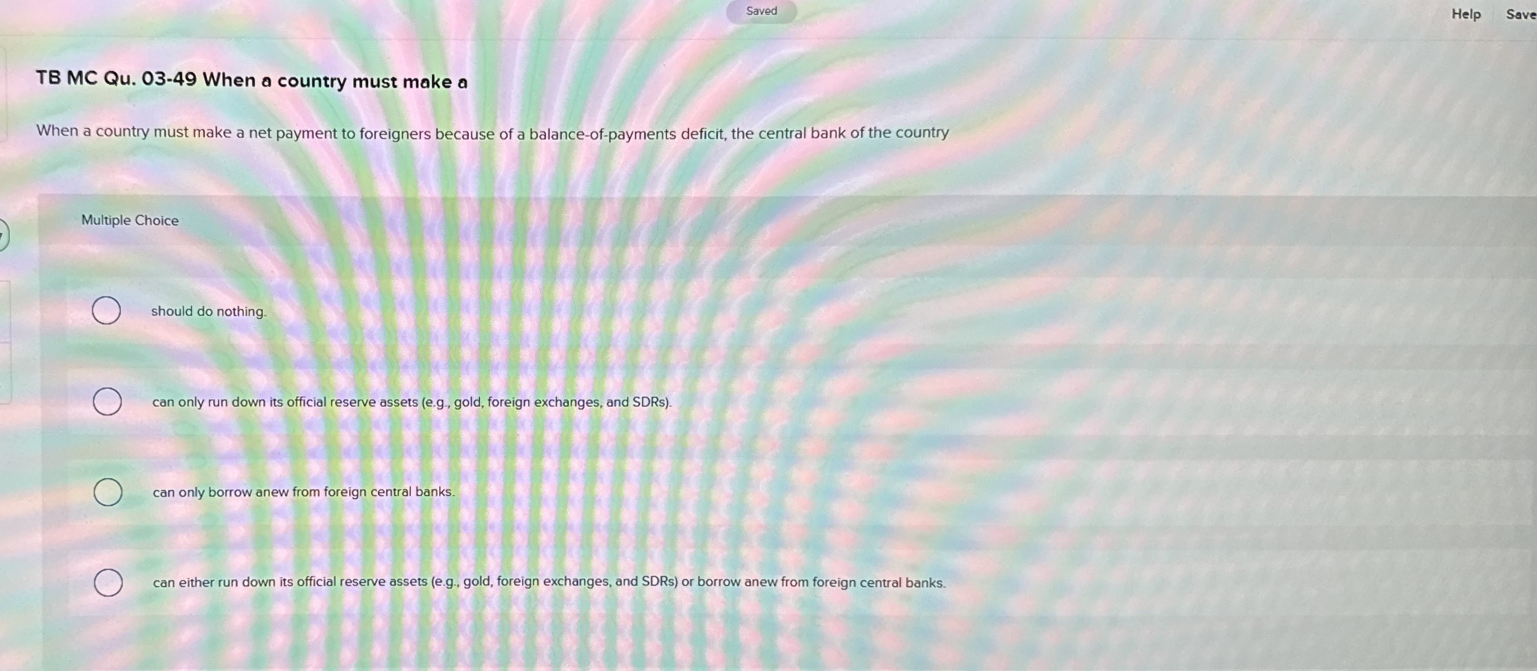 Saved Help Save TB MC Qu . 0 3 - 4 9 When a