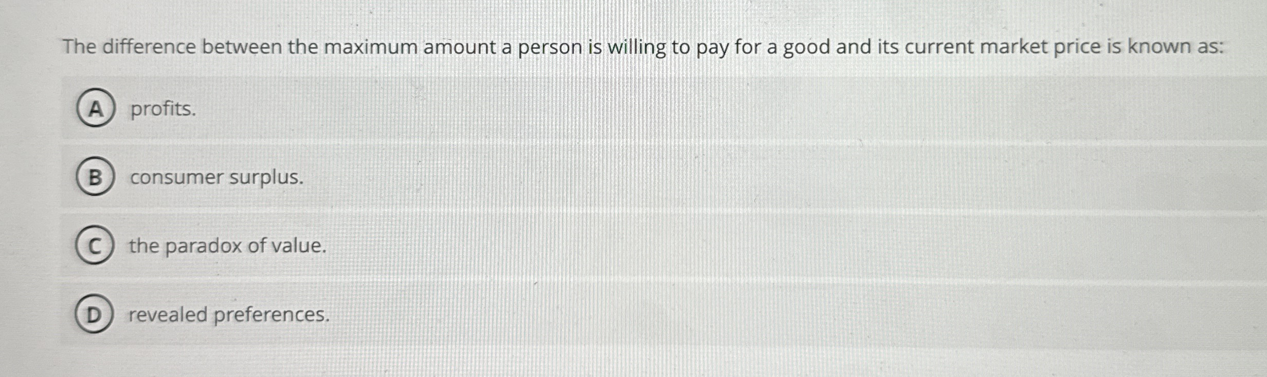 The difference between the maximum amount a