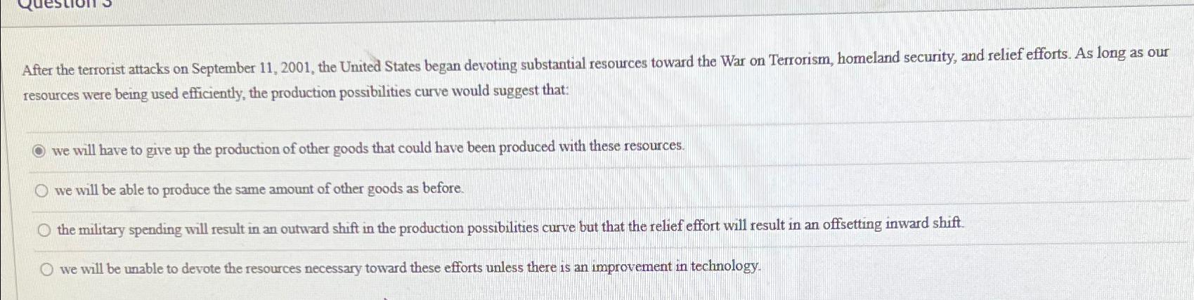 After the terrorist attacks on September 1 1 , 2