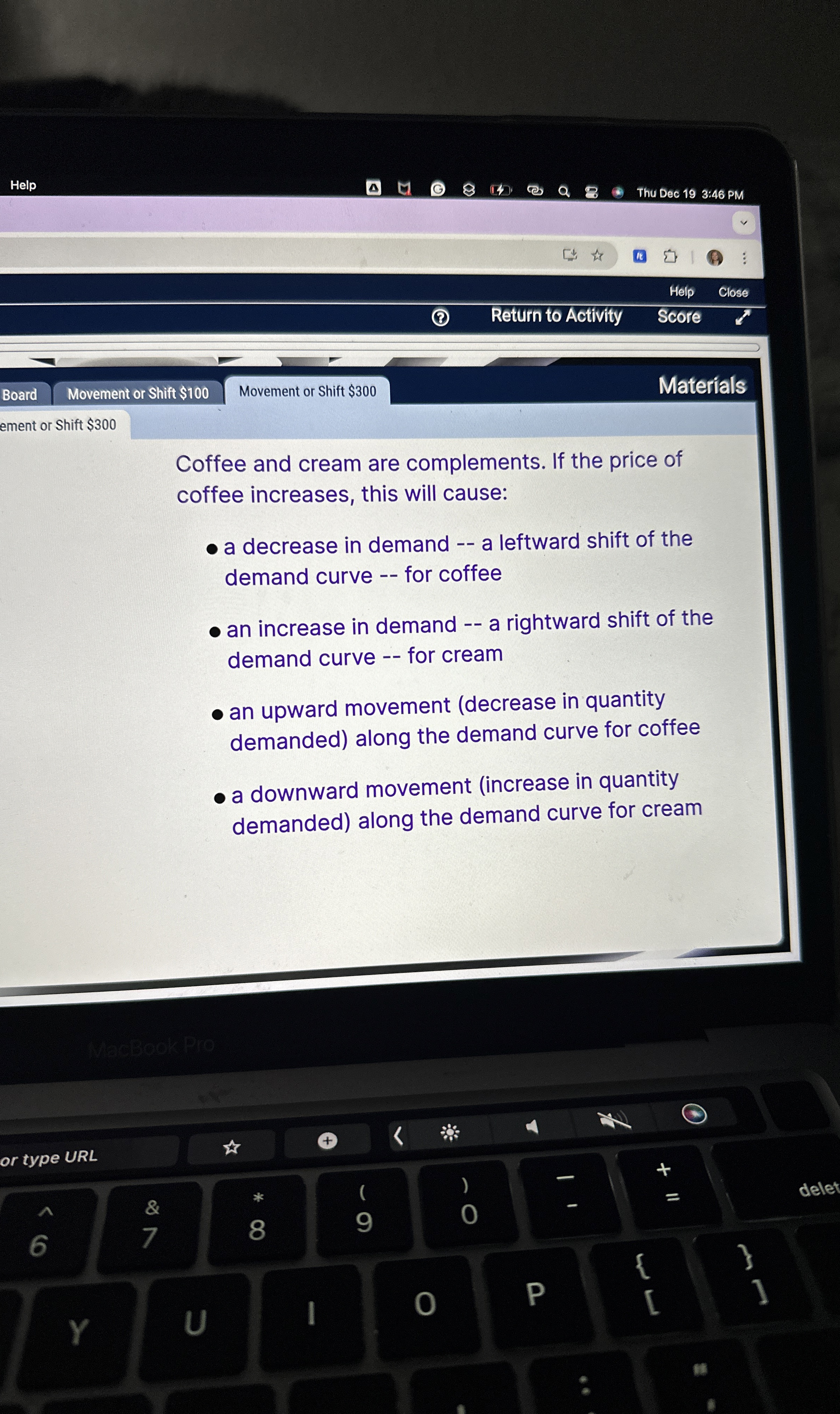 Help Thu Dec 1 9 3 : 4 6 PM Return to Activity