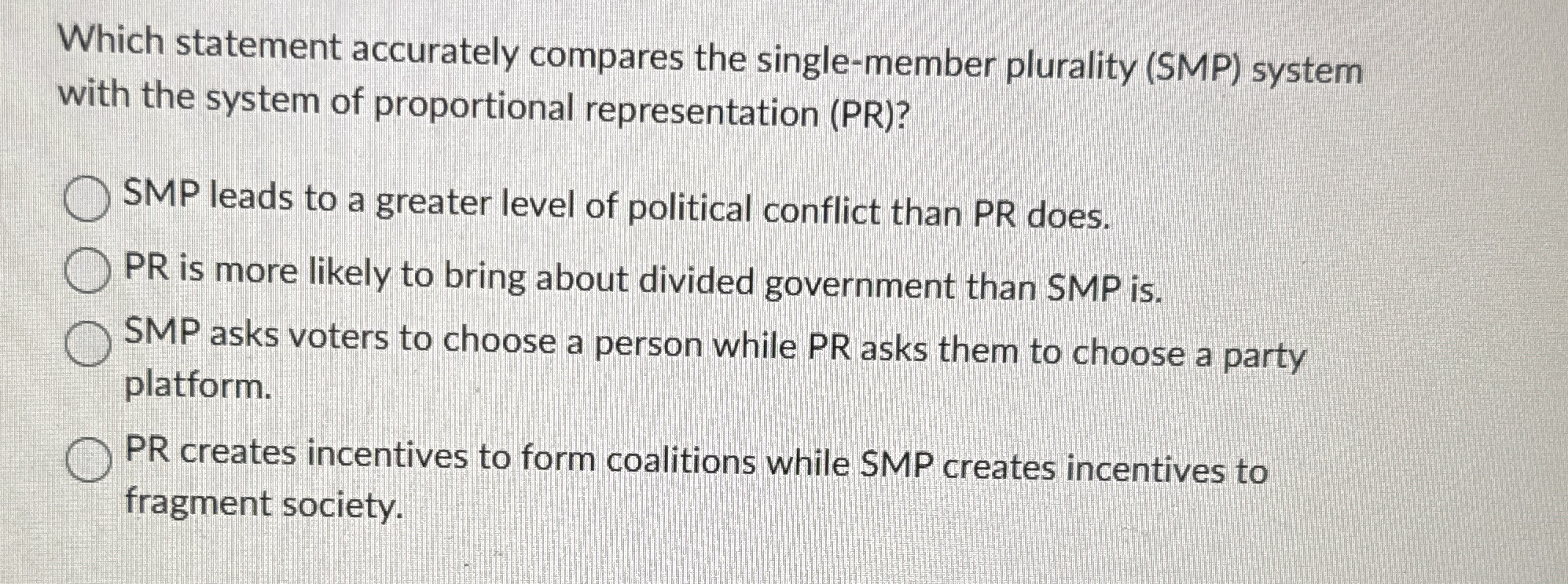 Which statement accurately compares the single -