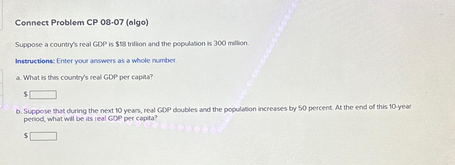 Connect Problem CP 0 8 - 0 7 ( algo ) Suppose a