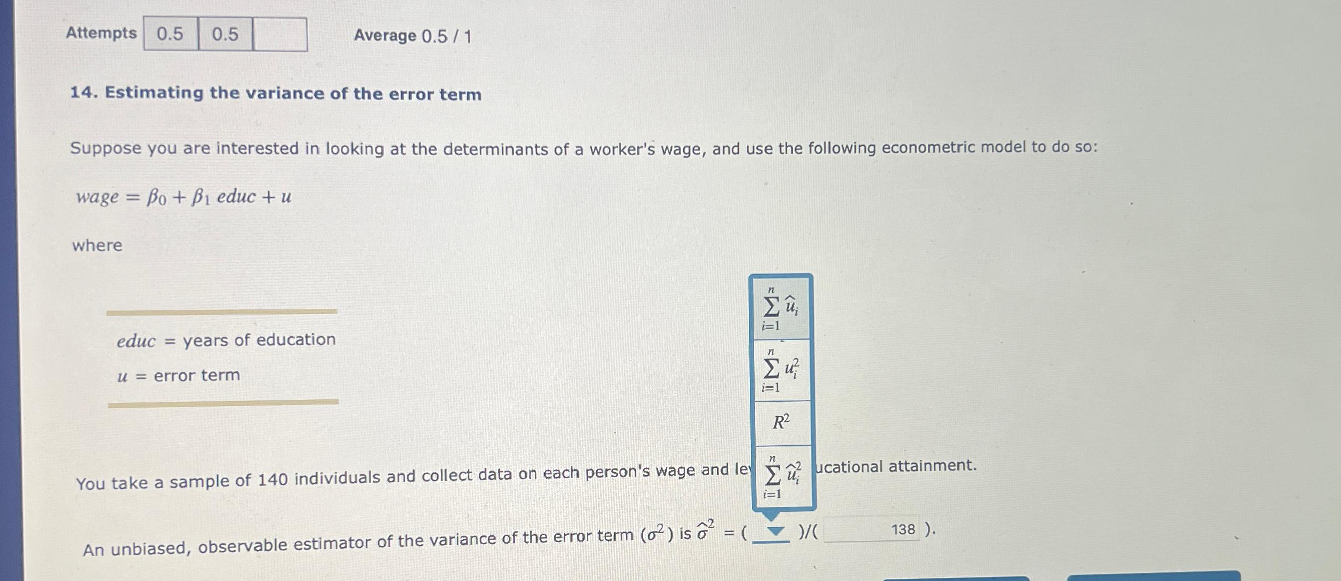Attempts 0 . 5 0 . 5 Average 0 . 5 1 1 4 .