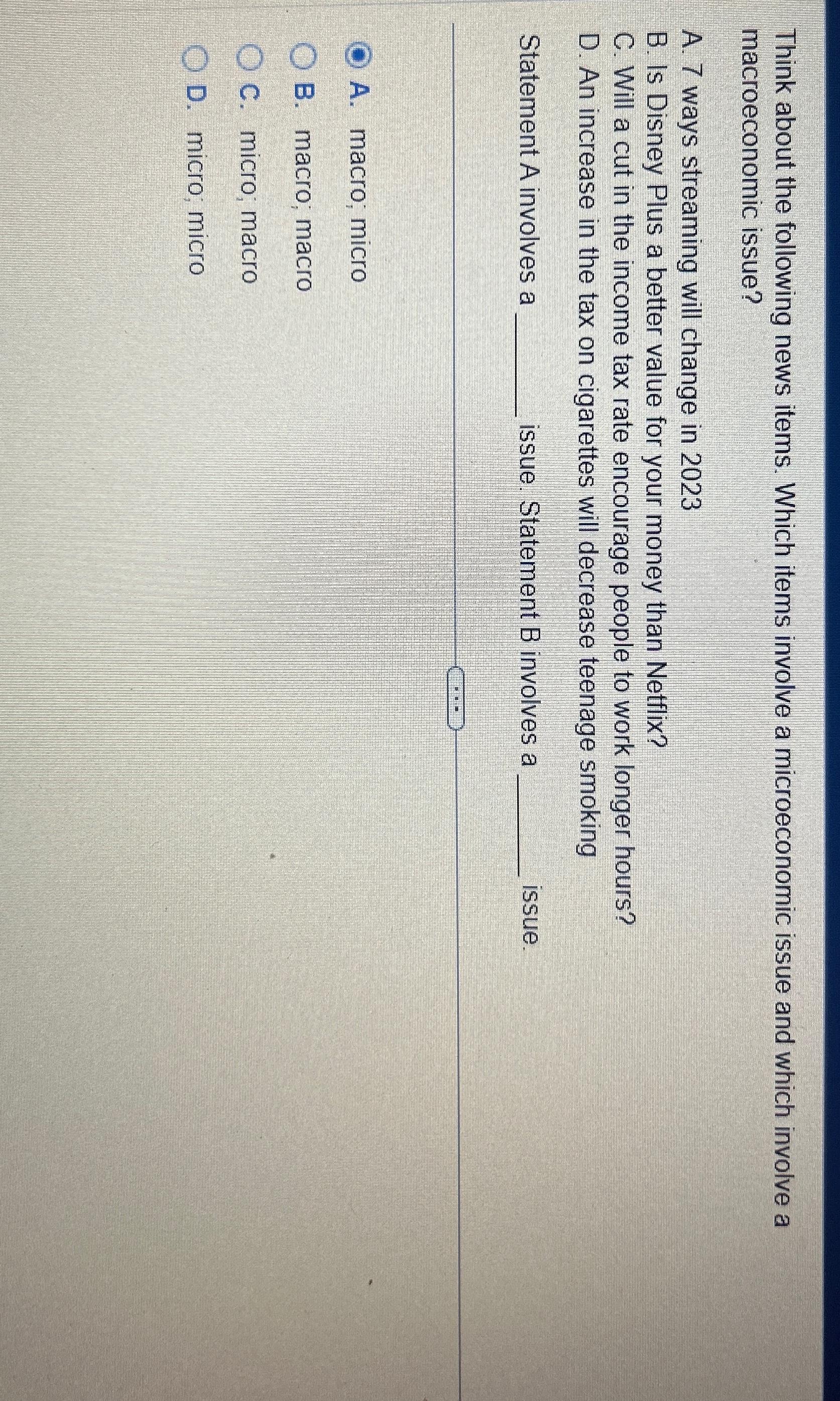 Think about the following news items. Which items