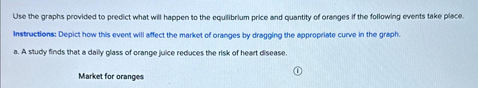 Use the graphs provided to predict what will