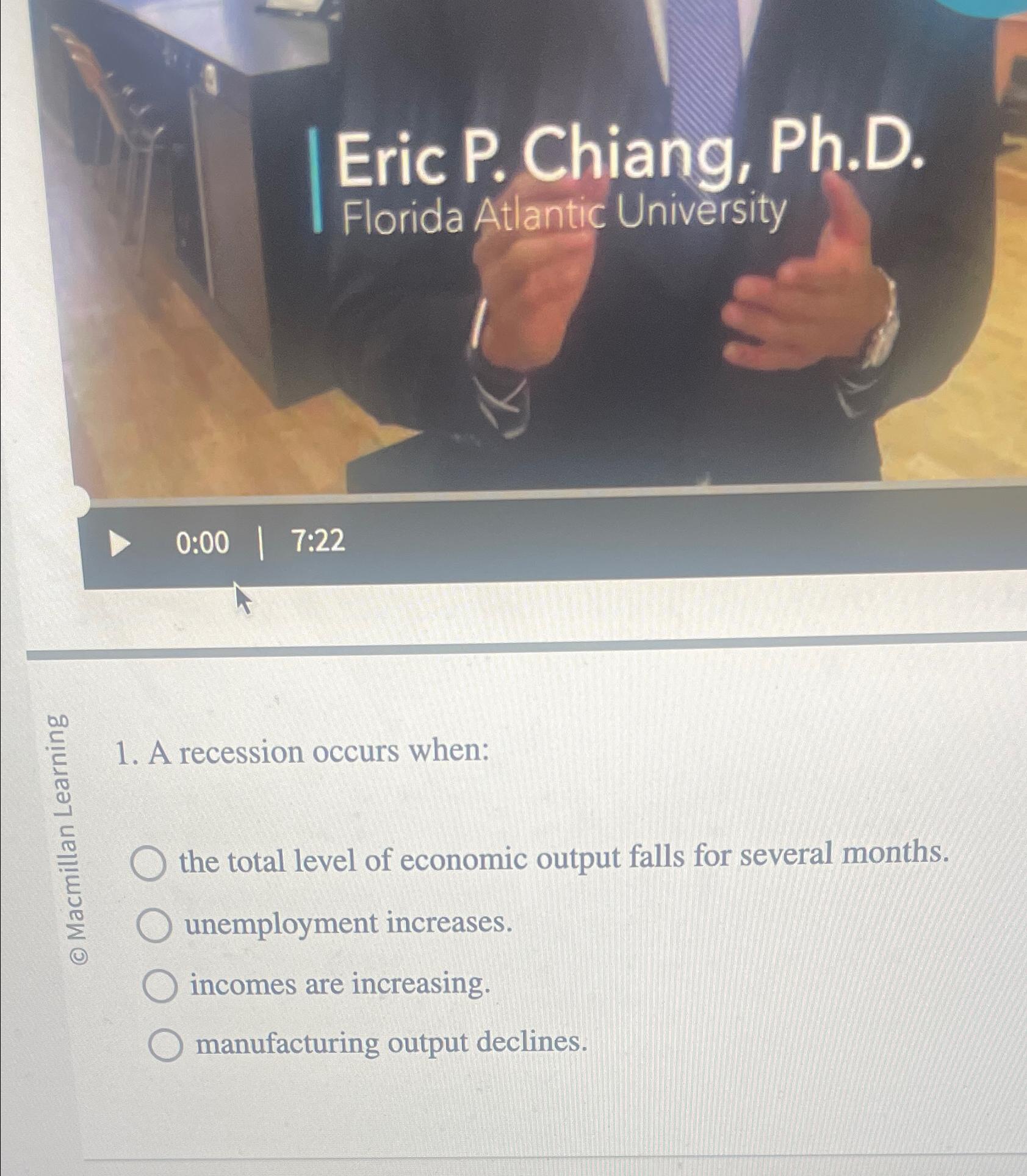 | Eric P . Chiang, Ph . D . Florida Atlantic