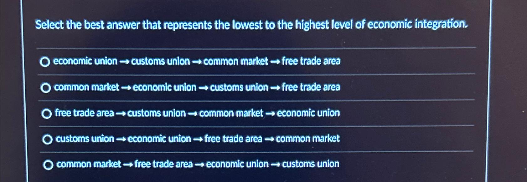 Select the best answer that represents the lowest