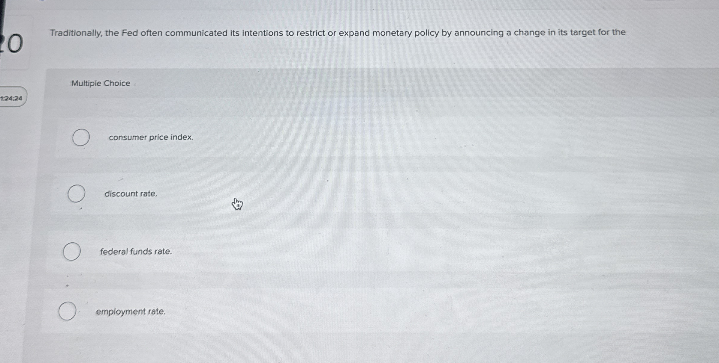 0 Traditionally, the Fed often communicated its