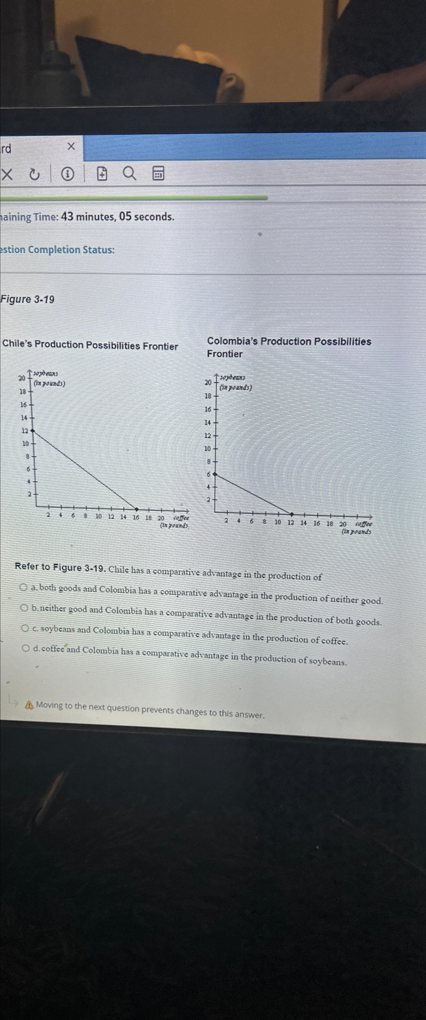 taining Time: 4 3 minutes, 0 5 seconds. estion